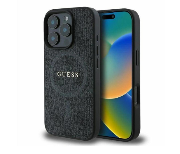 Guess 4G Ring Classic Logo do iPhone 16 Pro Max czarny - 1278305 - zdjęcie